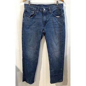 Levis 541 Mens Jeans 34x32 (34x29) Athletic Taper Fit Denim Pants Dark Wash Work